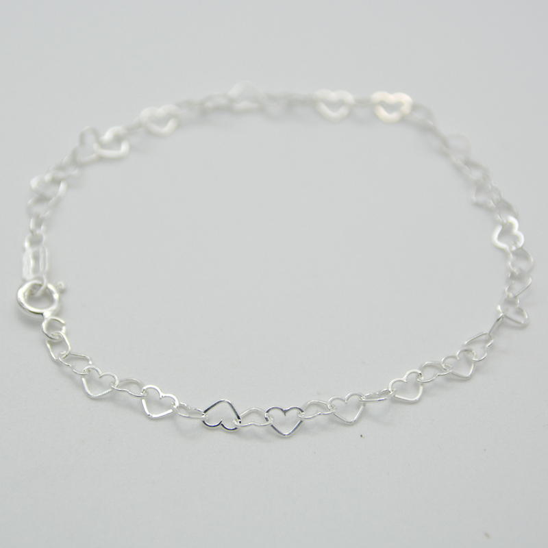 Pulsera de Corazones Enlazados